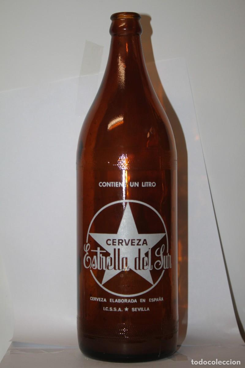 Coleccionismo de cervezas: BOTELLA CERVEZA ESTRELLA DEL SUR, LITRO - Foto 1