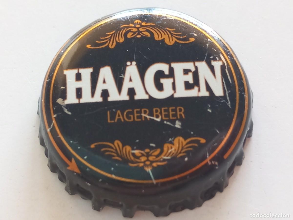 Coleccionismo de cervezas: Chapa tap&oacute;n corona de la cerveza neozelandesa HA&Auml;GEN LAGER BEER