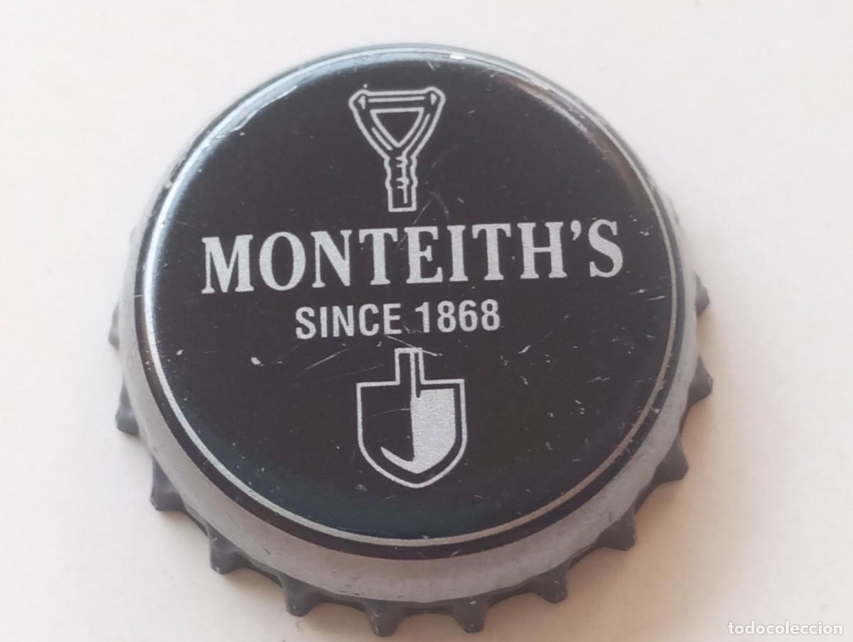 Coleccionismo de cervezas: Chapa tap&oacute;n corona de la cerveza neozelandesa MONTEITH'S SINCE 1868
