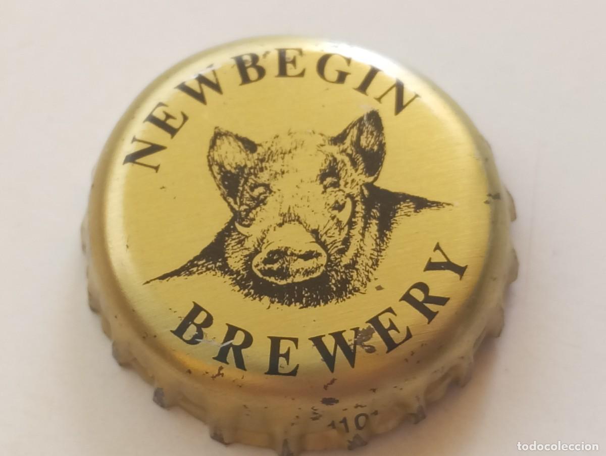 Coleccionismo de cervezas: Chapa tap&oacute;n corona de la cerveza neozelandesa NEWBEGIN BREWERY
