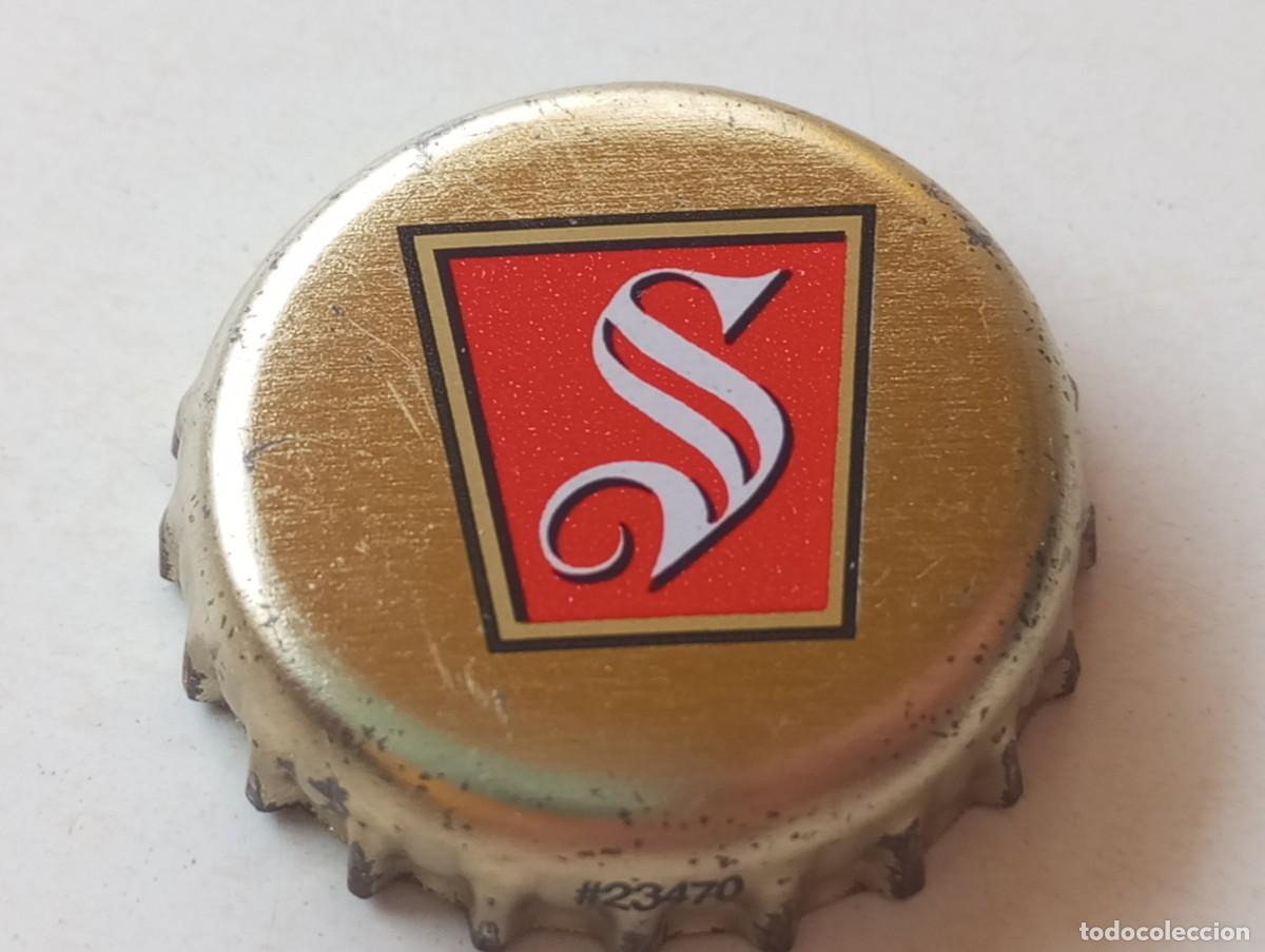 Coleccionismo de cervezas: Chapa tap&oacute;n corona de la cerveza neozelandesa STEINLAGER