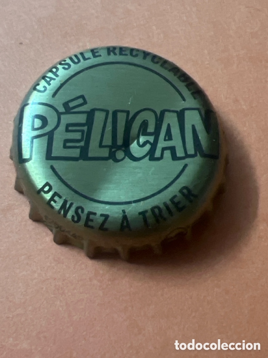 Coleccionismo de cervezas: T4/X103/O4. CHAPA CERVEZA - P&eacute;lican Capsule Recyclable Pensez &agrave; Trier P&eacute;l!can - FRANCIA