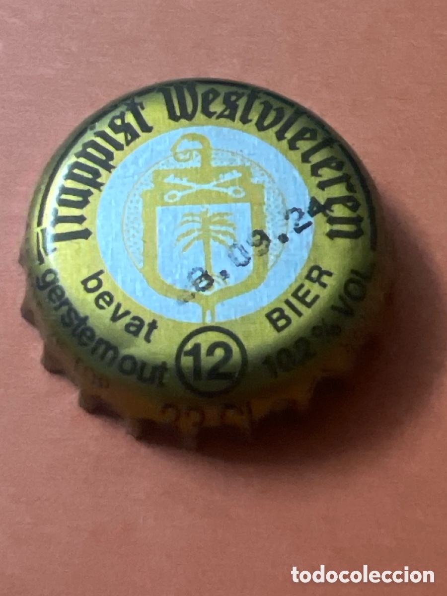 Coleccionismo de cervezas: T4/X103/Q5. CHAPA CERVEZA - Trappist Westvleteren 12 BIER 10,2% VOL. bevat gerstemout - B&eacute;lgica