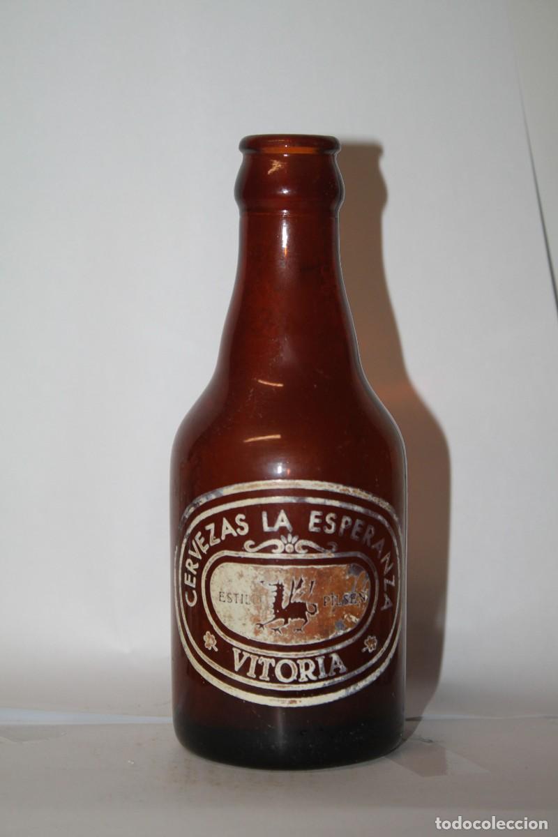 Coleccionismo de cervezas: BOTELLA CERVEZAS LA ESPERANZA, 20 CL. - Foto 1