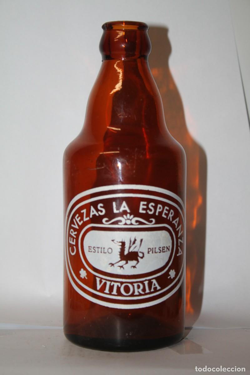 Coleccionismo de cervezas: BOTELLA CERVEZAS LA ESPERANZA 33 CL - Foto 1
