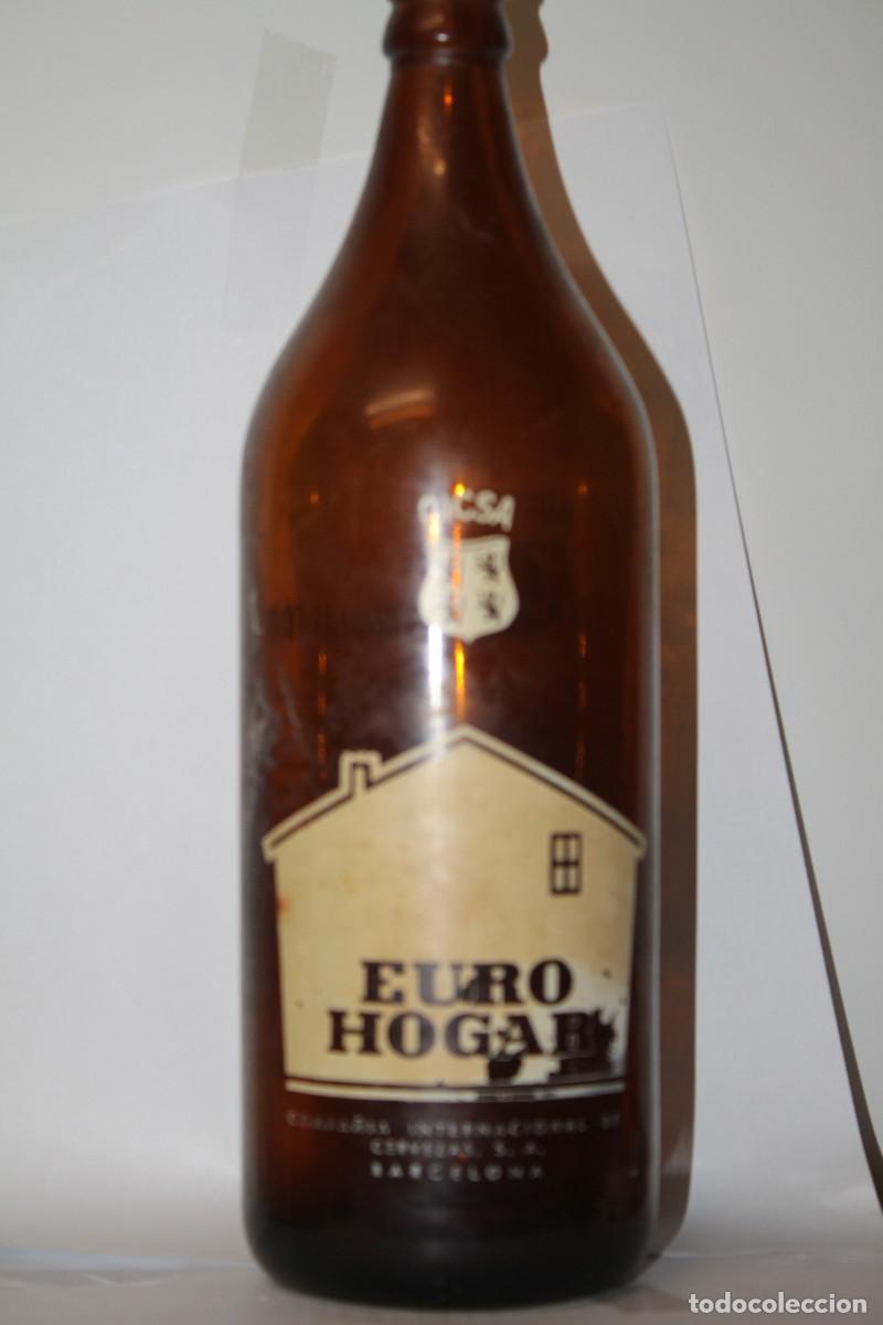 Coleccionismo de cervezas: BOTELLA CERVEZA EURO HOGAR, LITRO