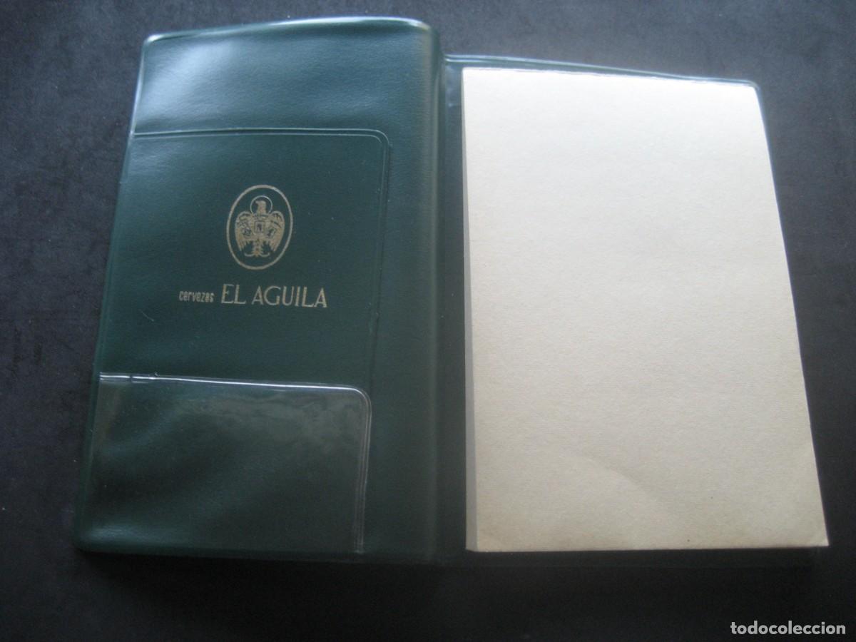 Coleccionismo de cervezas: CARTERA CON LIBRETA CERVEZAS EL AGUILA