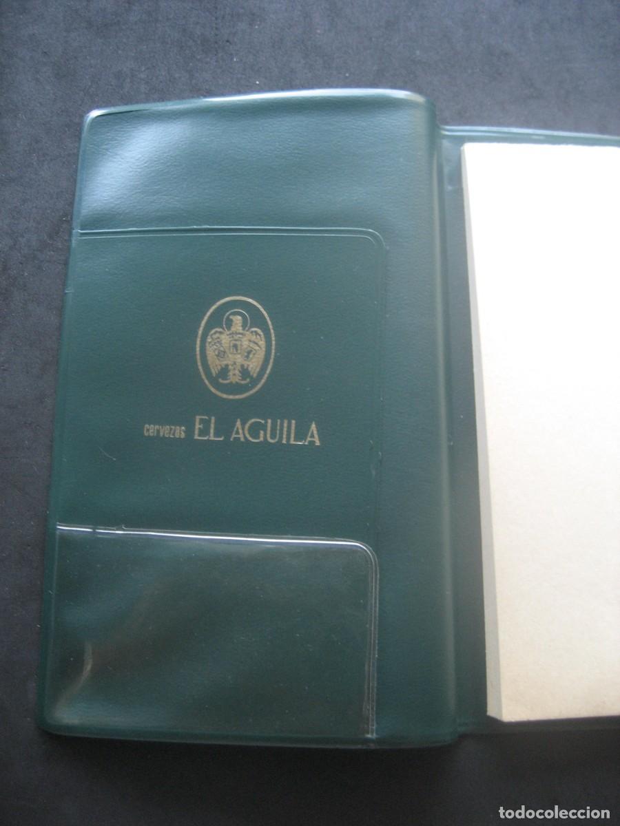 Coleccionismo de cervezas: CARTERA CON LIBRETA CERVEZAS EL AGUILA - Foto 2