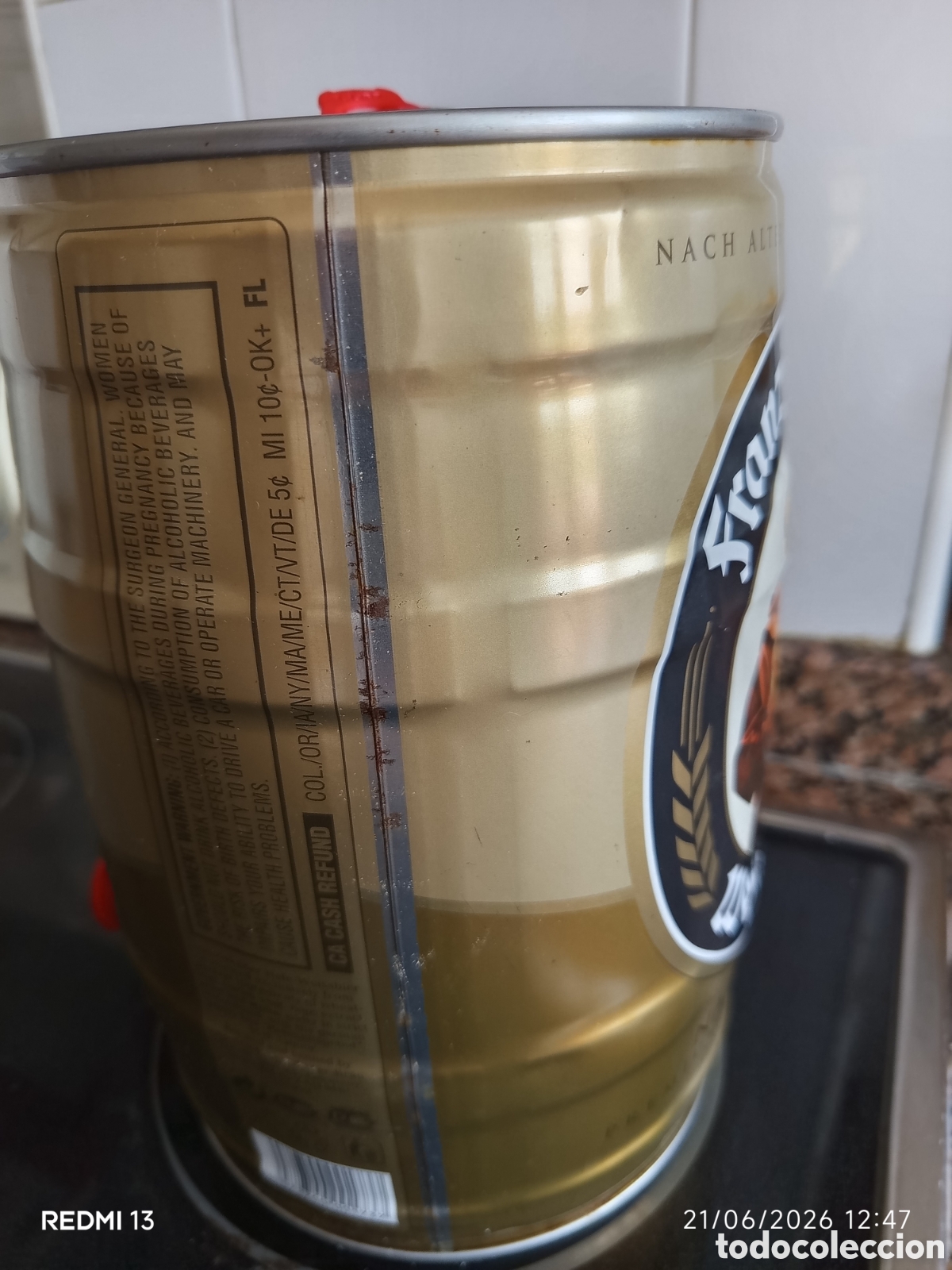 Coleccionismo de cervezas: Lata cerveza Franziskaner