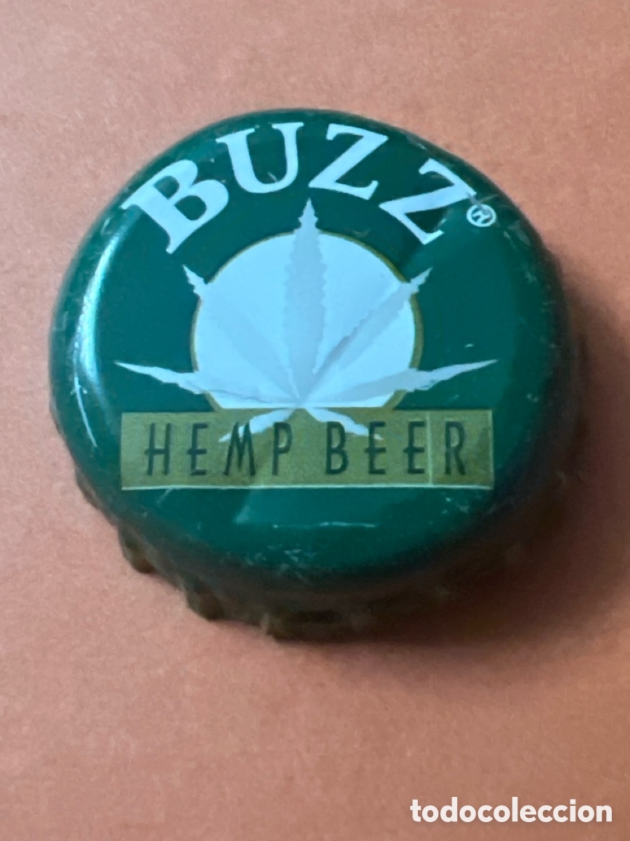 Coleccionismo de cervezas: T4/X120/E3. CHAPA CERVEZA - Buzz Hemp Beer - CANAD&Aacute;