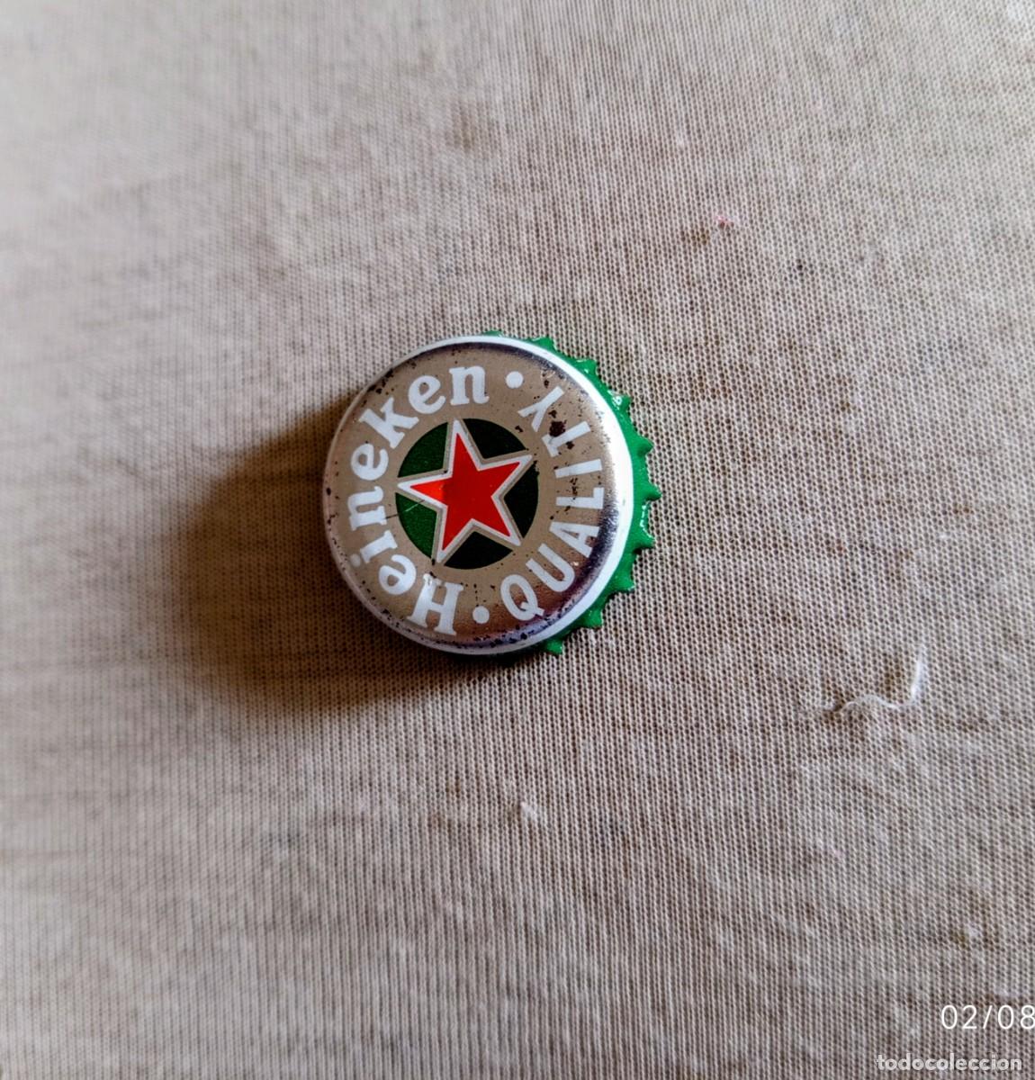 Coleccionismo de cervezas: Chapa corona de cerveza Heineken