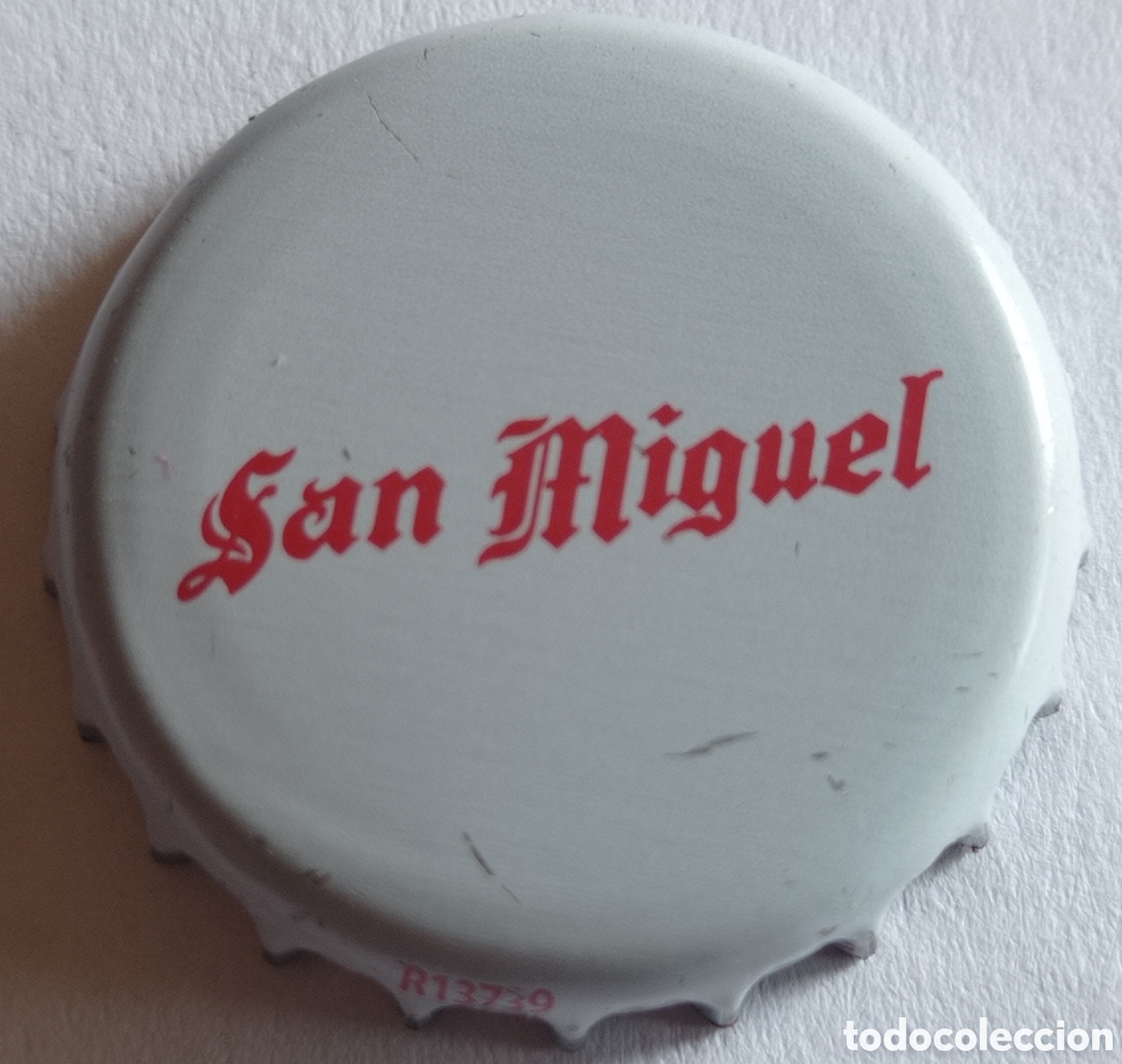Coleccionismo de cervezas: TAP&Oacute;N CORONA CERVEZA SAN MIGUEL