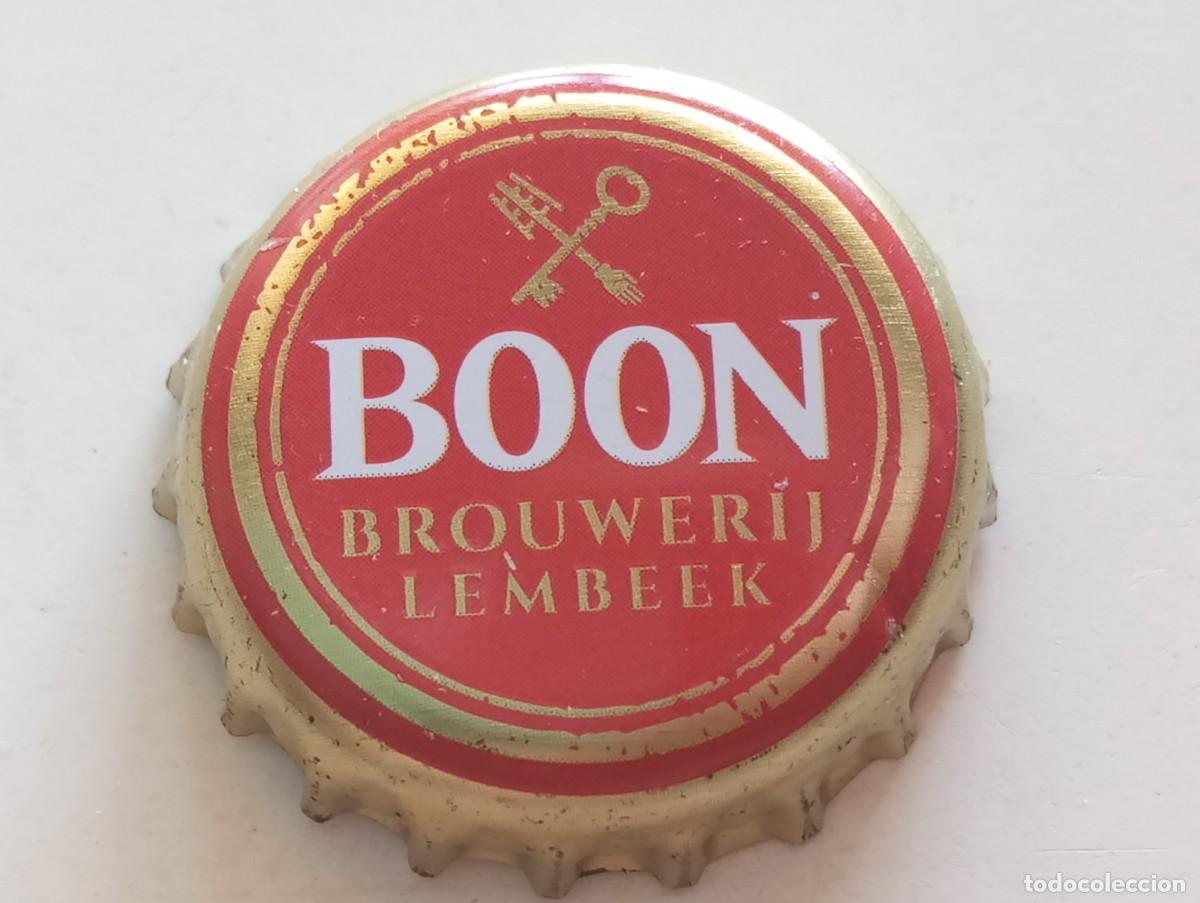 Coleccionismo de cervezas: Chapa tap&oacute;n corona de la cerveza belga BOON FRAMBOISE BROUWERIJ LEMBEEK