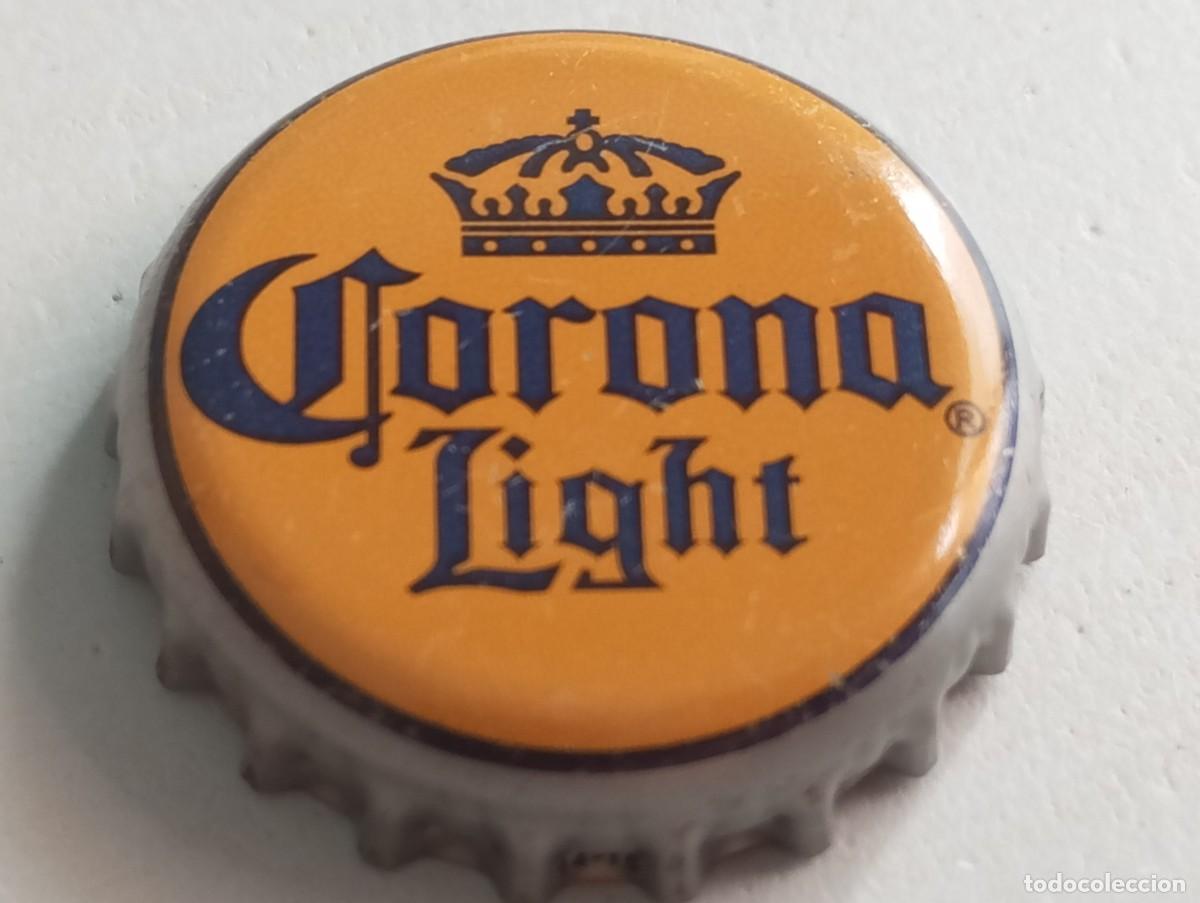 Coleccionismo de cervezas: Chapa tap&oacute;n corona de la cerveza mexicana CORONA LIGHT