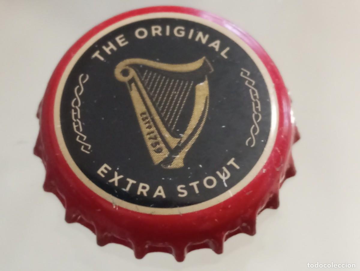 Coleccionismo de cervezas: Chapa tap&oacute;n corona de la cerveza irlandesa GUINNESS THE ORIGINAL EXTRA STOUT