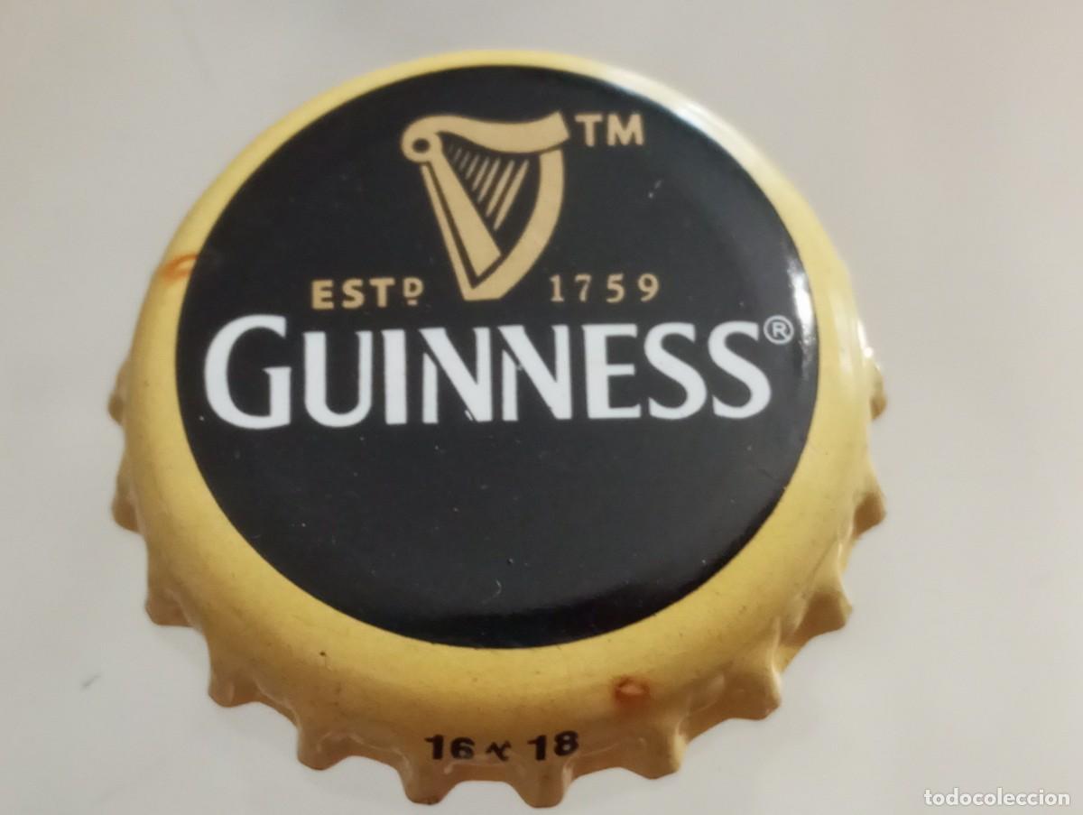 Coleccionismo de cervezas: Chapa tap&oacute;n corona de la cerveza irlandesa GUINNESS EST&ordm; 1759