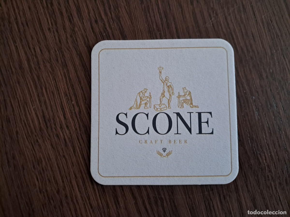 Coleccionismo de cervezas: posavasos de cerveza artesana de Asturias, Scone.