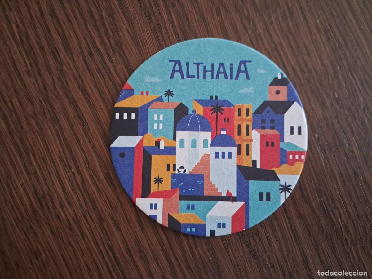 Coleccionismo de cervezas: posavasos de cerveza artesanal, Althaia, Altea, comunidad valenciana.