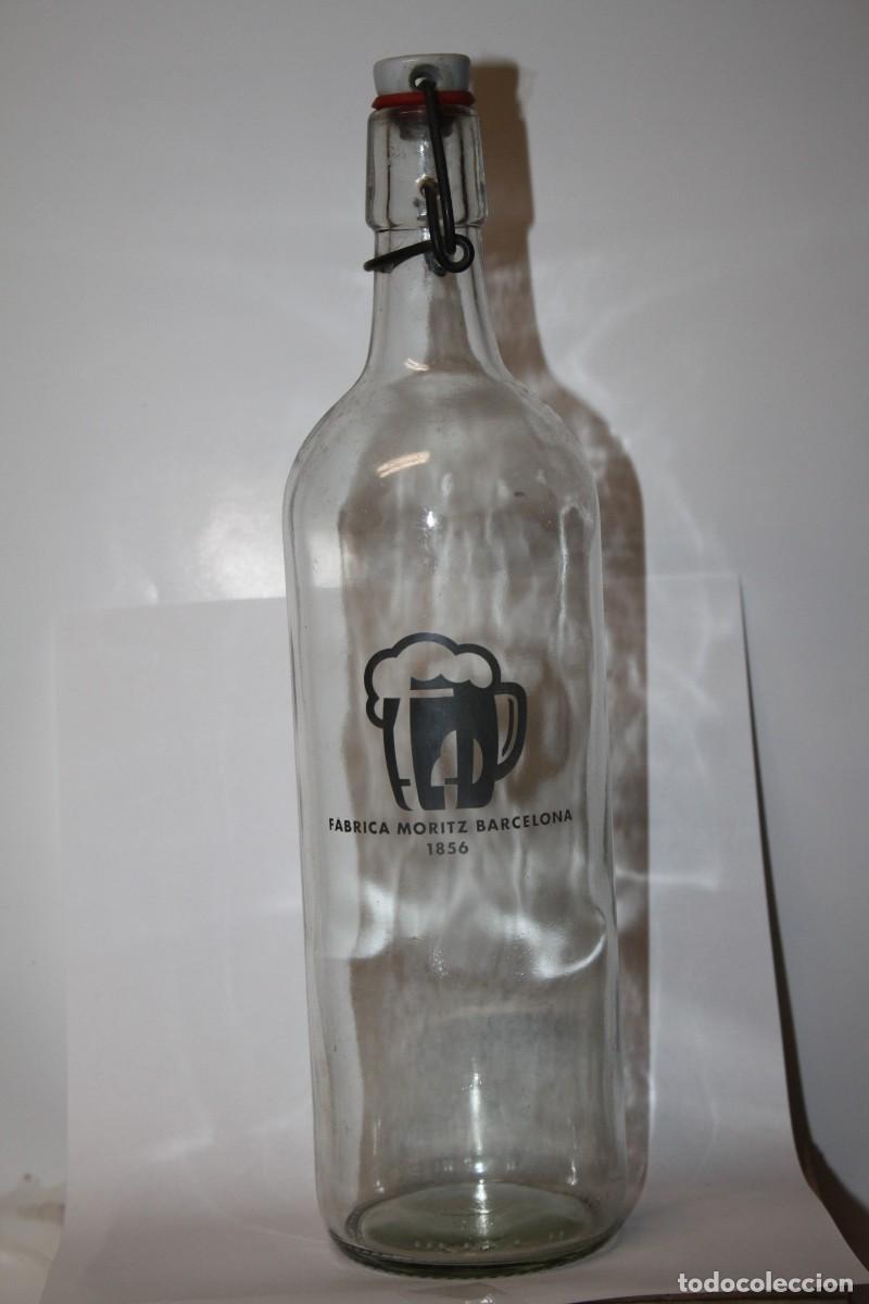 Coleccionismo de cervezas: BOTELLA CERVEZA MORITZ CONMEMORATIVA 1856