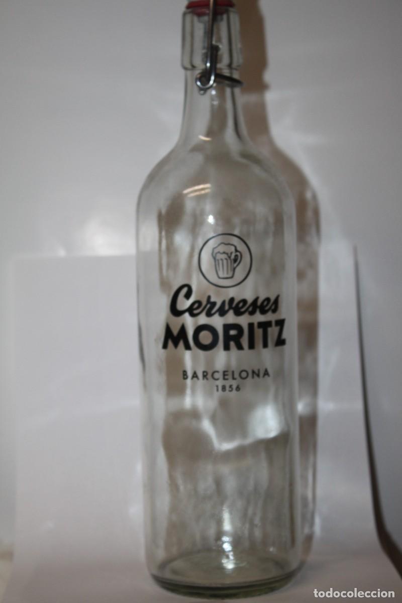 Coleccionismo de cervezas: BOTELLA CERVEZA MORITZ CONMEMORATIVA 1856