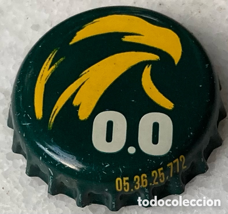 Coleccionismo de cervezas: CHAPA TAP&Oacute;N CORONA CERVEZA BEER BOTTLE CAP BIRRA AGUILA 0,0.(3)FAB.CHAPA:CP--LOTE N. 2077-CARMANJO