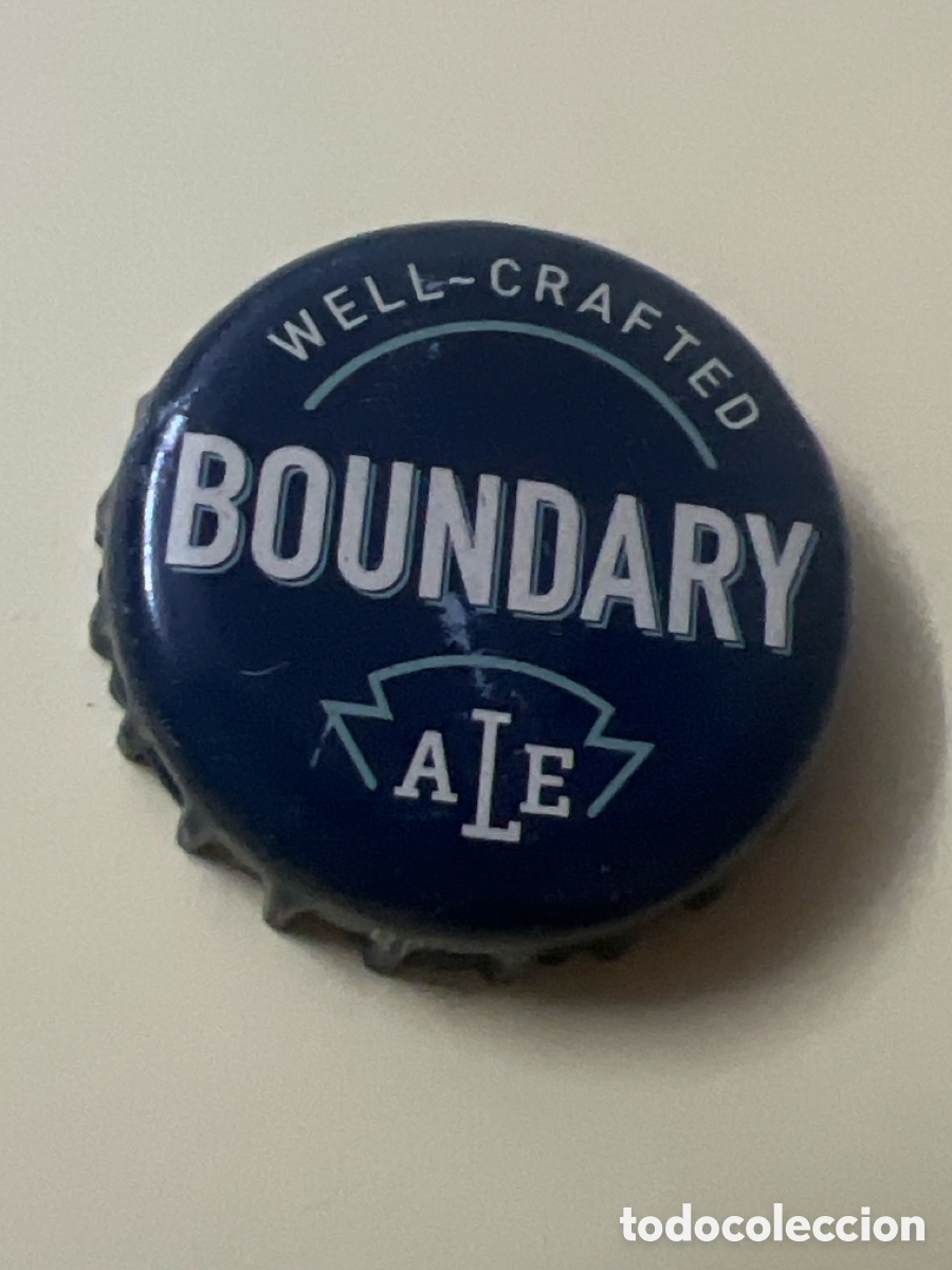 Coleccionismo de cervezas: T4/X120/K2. CHAPA CERVEZA - Boundary Ale Well-Crafted - CANAD&Aacute;
