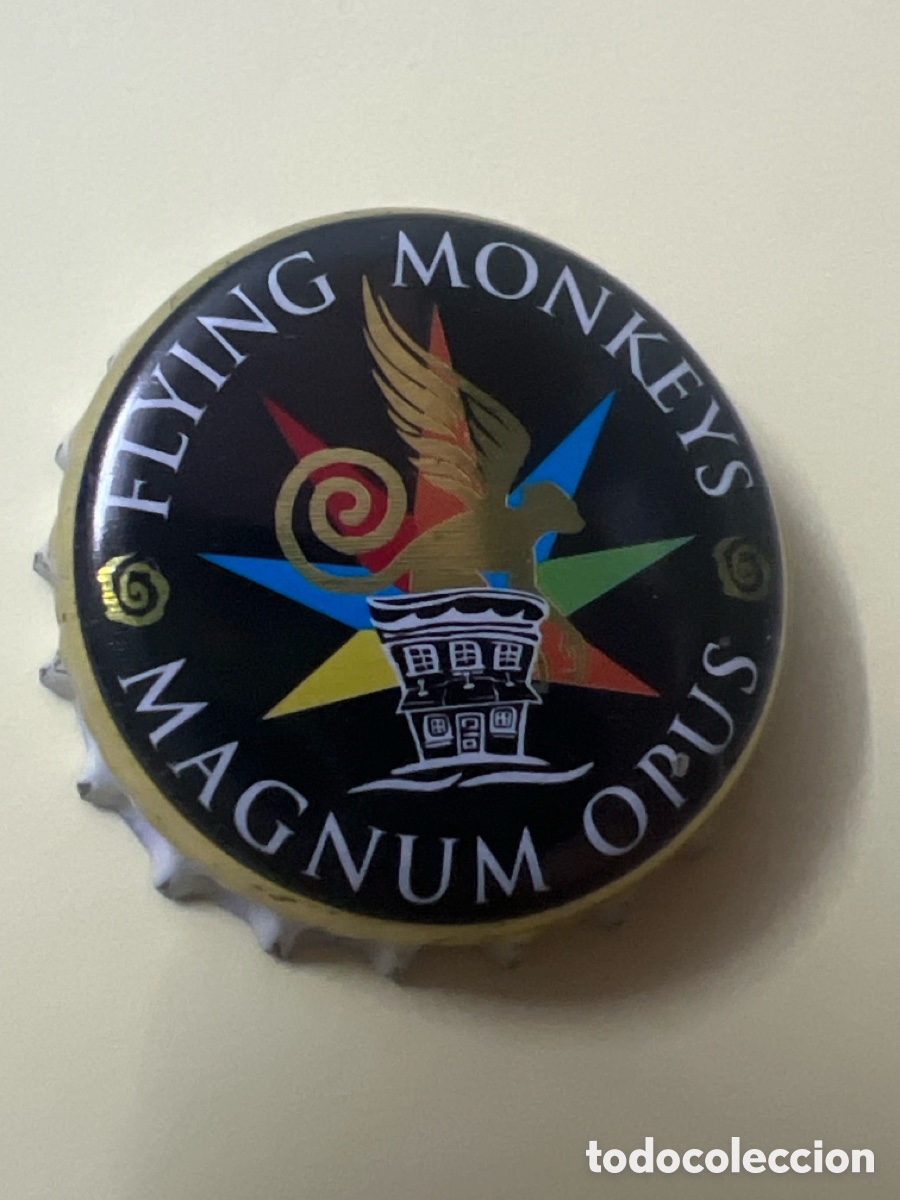 Coleccionismo de cervezas: T4/X120/L3. CHAPA CERVEZA - Flying Monkeys Magnum Opus - CANAD&Aacute;