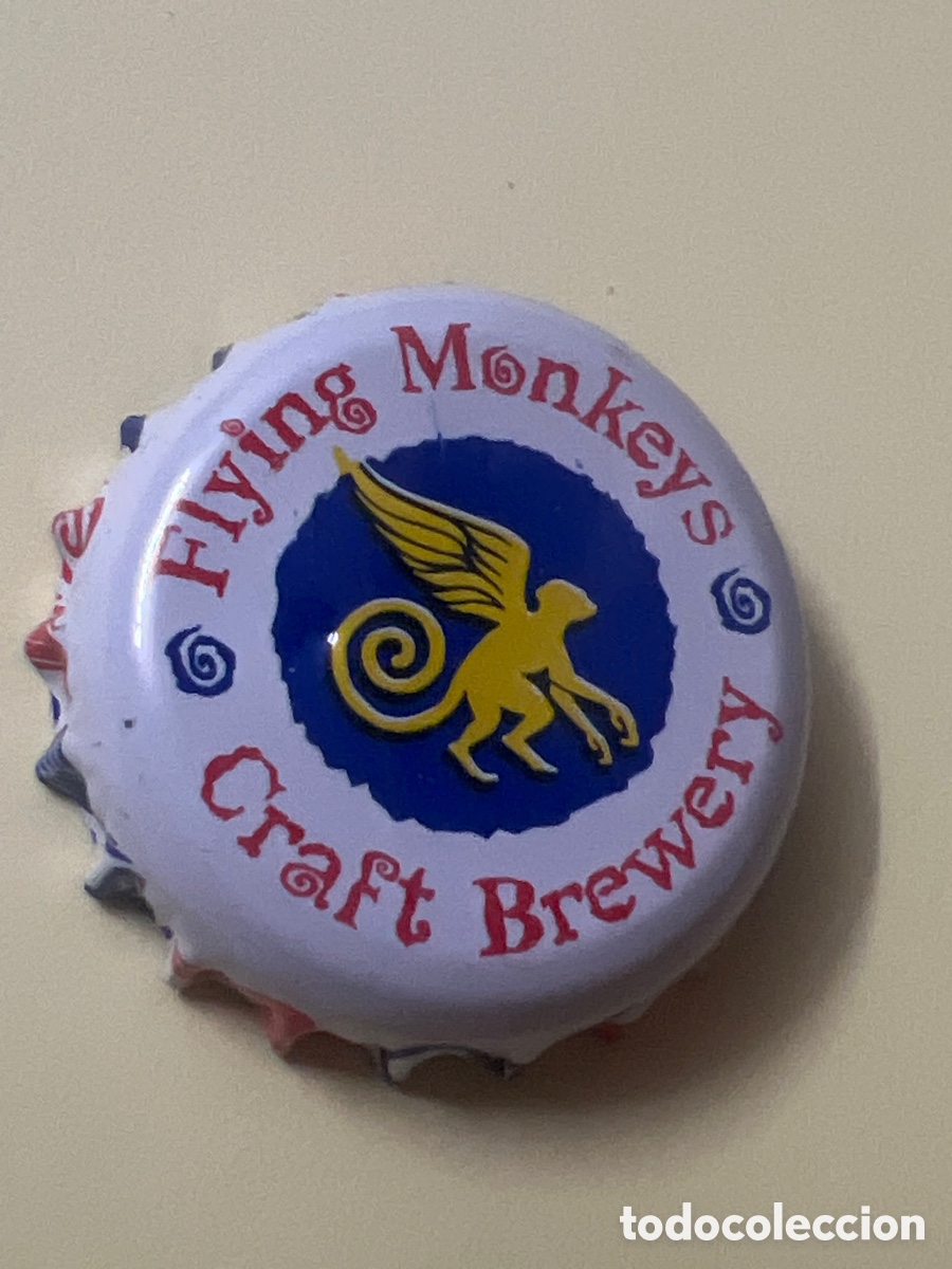 Coleccionismo de cervezas: T4/X120/P5. CHAPA CERVEZA - Flying Monkeys Craft Brewery - CANAD&Aacute;