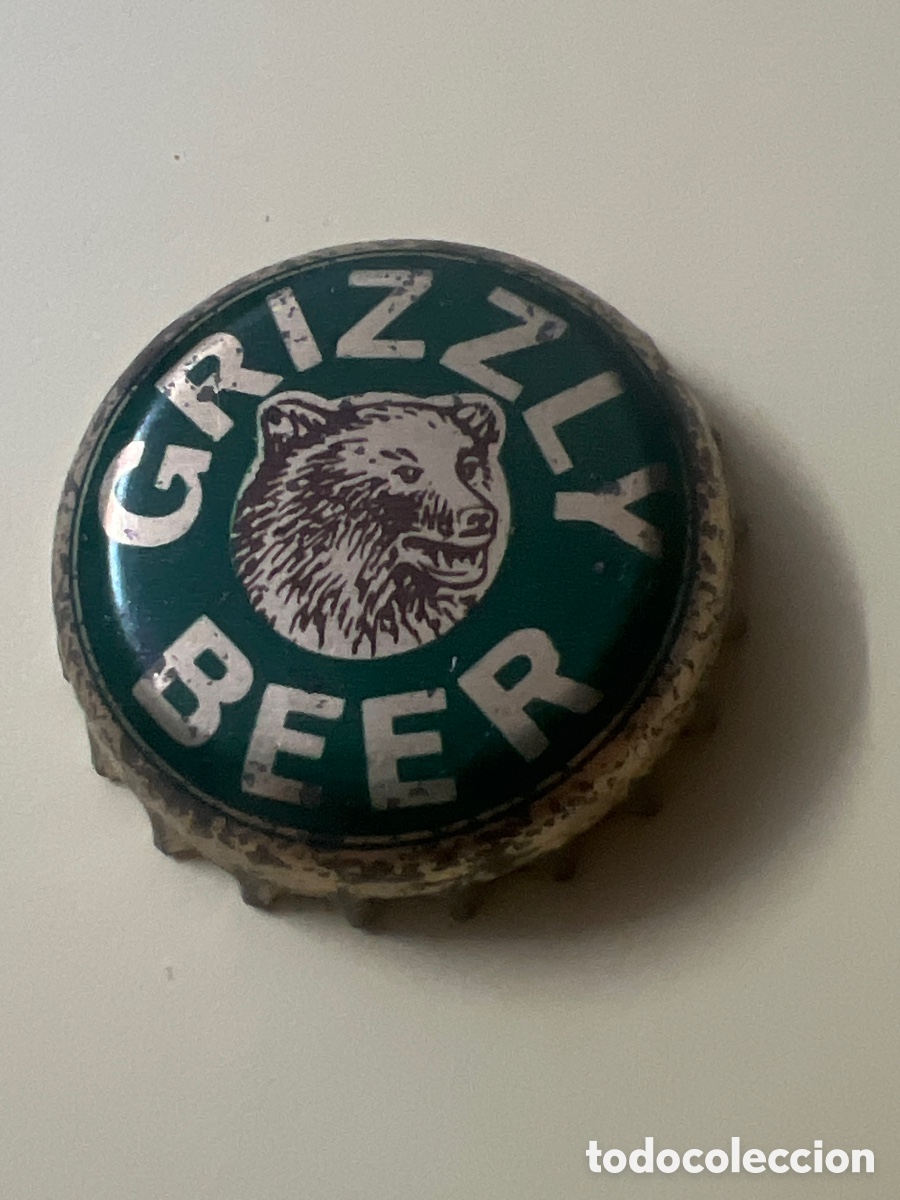 Coleccionismo de cervezas: T4/X120/Q2. CHAPA CERVEZA - Grizzly Beer - CANAD&Aacute;