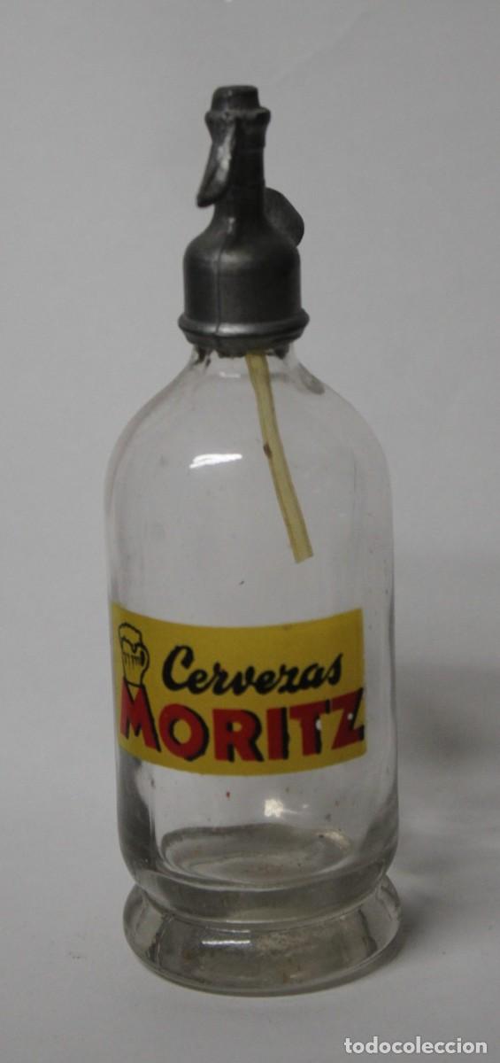 Coleccionismo de cervezas: MINI-SIFON PUBLICIDAD CERVEZA MORITZ