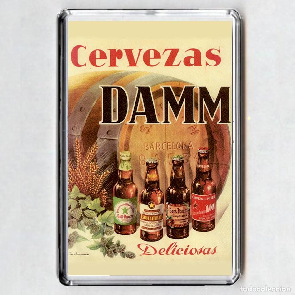 Coleccionismo de cervezas: IMAN acr&iacute;lico NEVERA - Cervezas DAMM