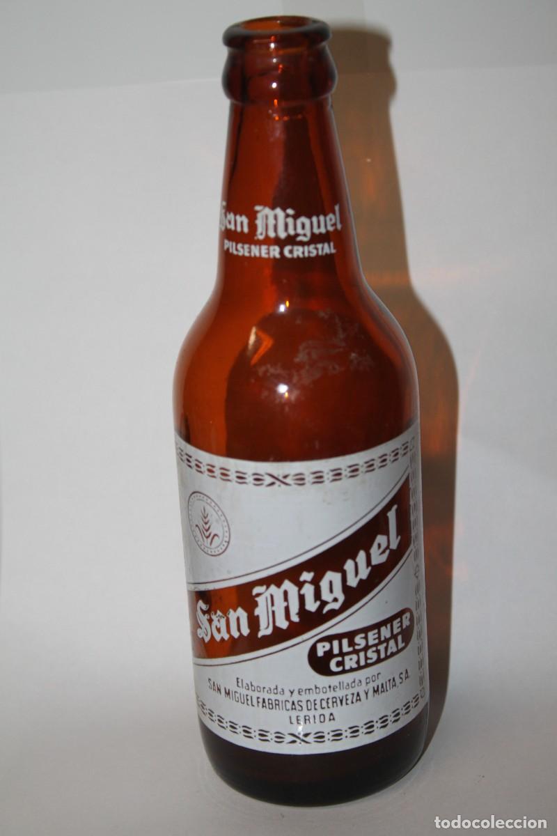 Coleccionismo de cervezas: BOTELLA CERVEZA SAN MIGUEL PILSENER ESPECIAL 33 CL -LERIDA-
