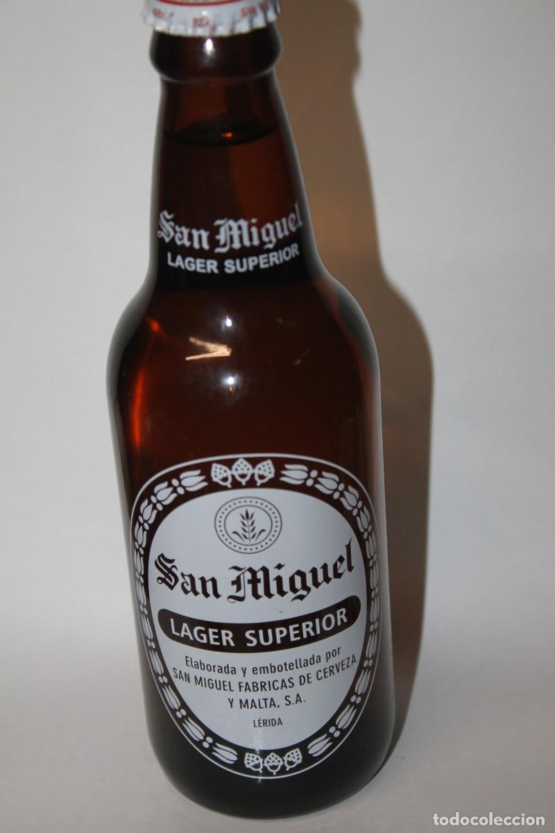 Coleccionismo de cervezas: BOTELLA CERVEZA SAN MIGUEL LAGER SUPERIOR 33 CL