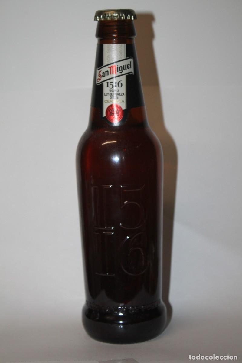 Coleccionismo de cervezas: BOTELLA CERVEZA SAN MIGUEL 1516 33 CL LLENA