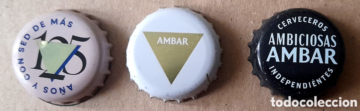 Collectable Beer: Chapas de cerveza ambar ambiciosa