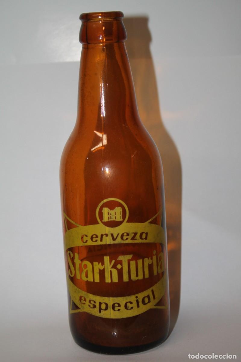 Coleccionismo de cervezas: ANTIGUA BOTELLA CERVEZA STARK TURIA 33 CL