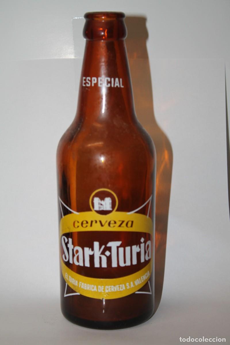 Coleccionismo de cervezas: ANTIGUA BOTELLA CERVEZA STARK TURIA 33 CL