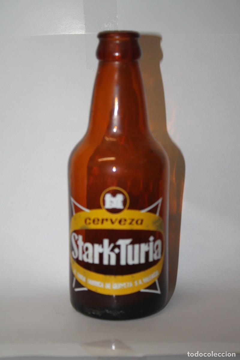 Coleccionismo de cervezas: ANTIGUA BOTELLA CERVEZA STARK TURIA 33 CL