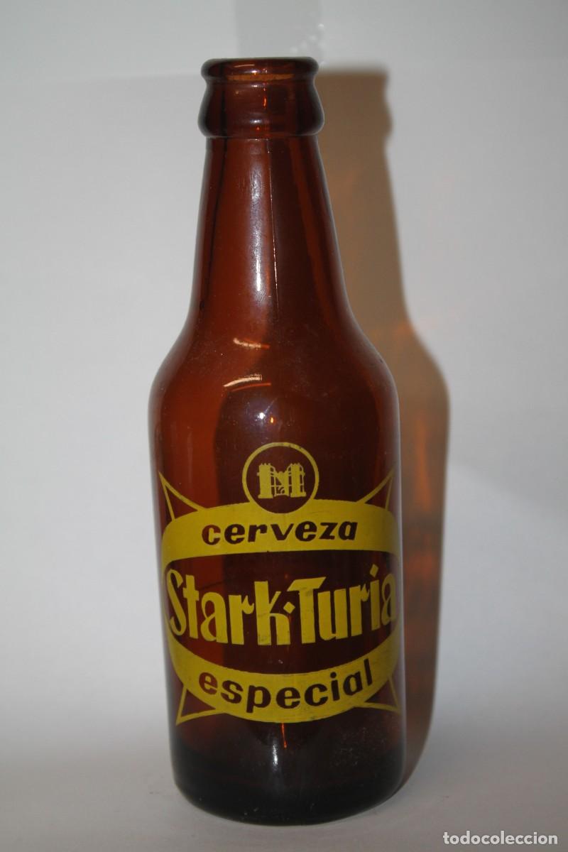 Coleccionismo de cervezas: ANTIGUA BOTELLA CERVEZA STARK TURIA 20 CL