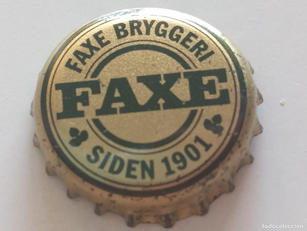 Coleccionismo de cervezas: Chapa tap&oacute;n corona de la cerveza danesa FAXE BRYGGERI SIDEN 1901
