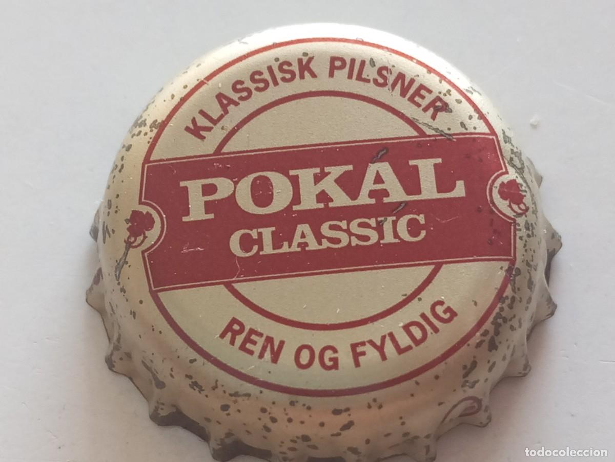 Coleccionismo de cervezas: Chapa tap&oacute;n corona de la cerveza danesa POKAL CLASSIC - KLASSISK PILSNER REN OG FYLDIG