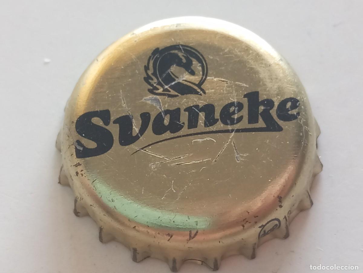 Coleccionismo de cervezas: Chapa tap&oacute;n corona de la cerveza danesa SVANEKE