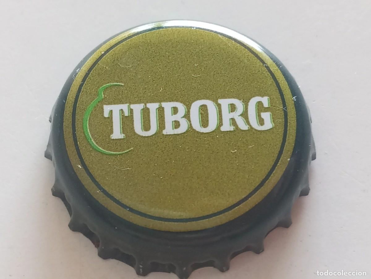 Coleccionismo de cervezas: Chapa tap&oacute;n corona de la cerveza danesa TUBORG