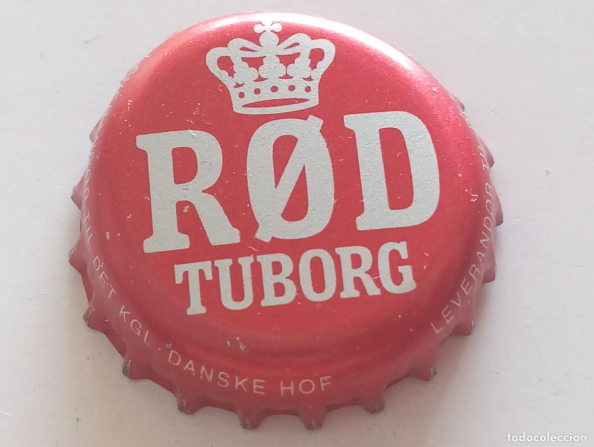 Coleccionismo de cervezas: Chapa tap&oacute;n corona de la cerveza danesa TUBORG ROD