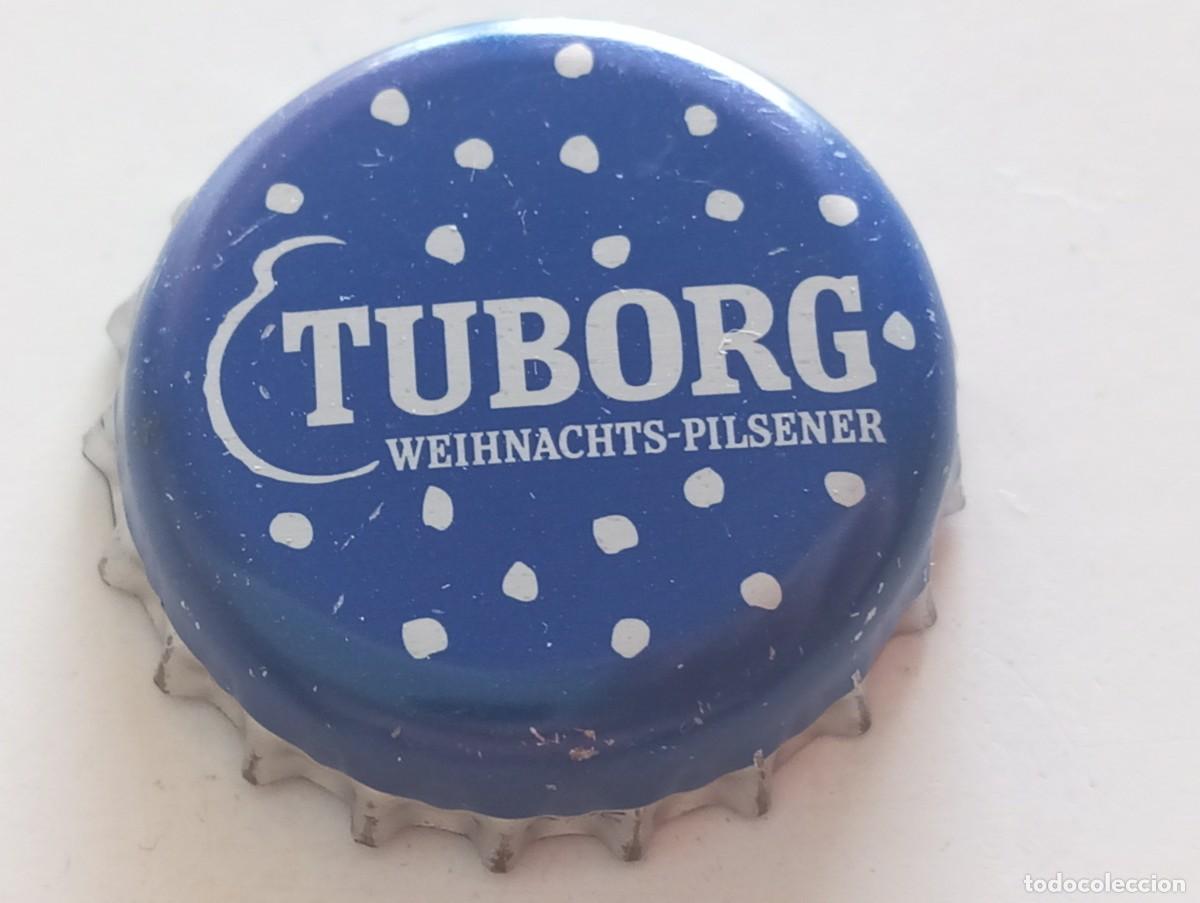 Coleccionismo de cervezas: Chapa tap&oacute;n corona de la cerveza danesa TUBORG WEIHNACHTS-PILSENER