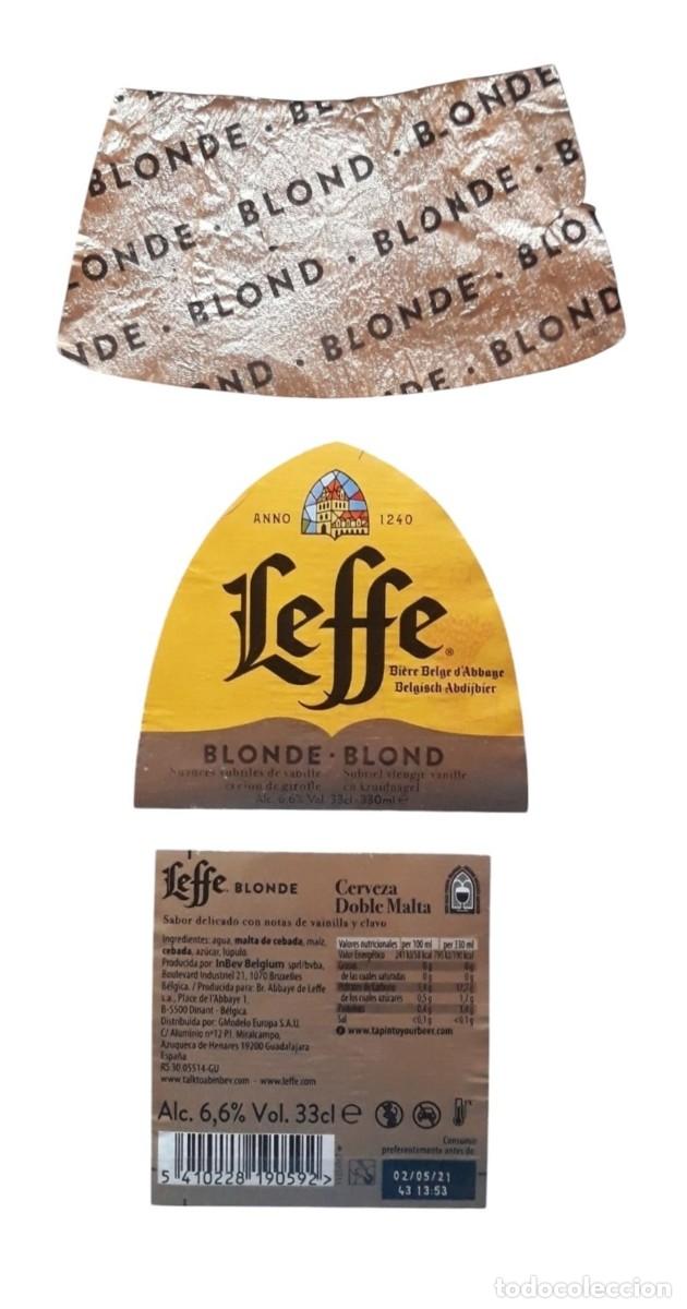 Colecionismo de cervejas: CERVEZA LEFFE. 3 ETIQUETAS - 330 CL