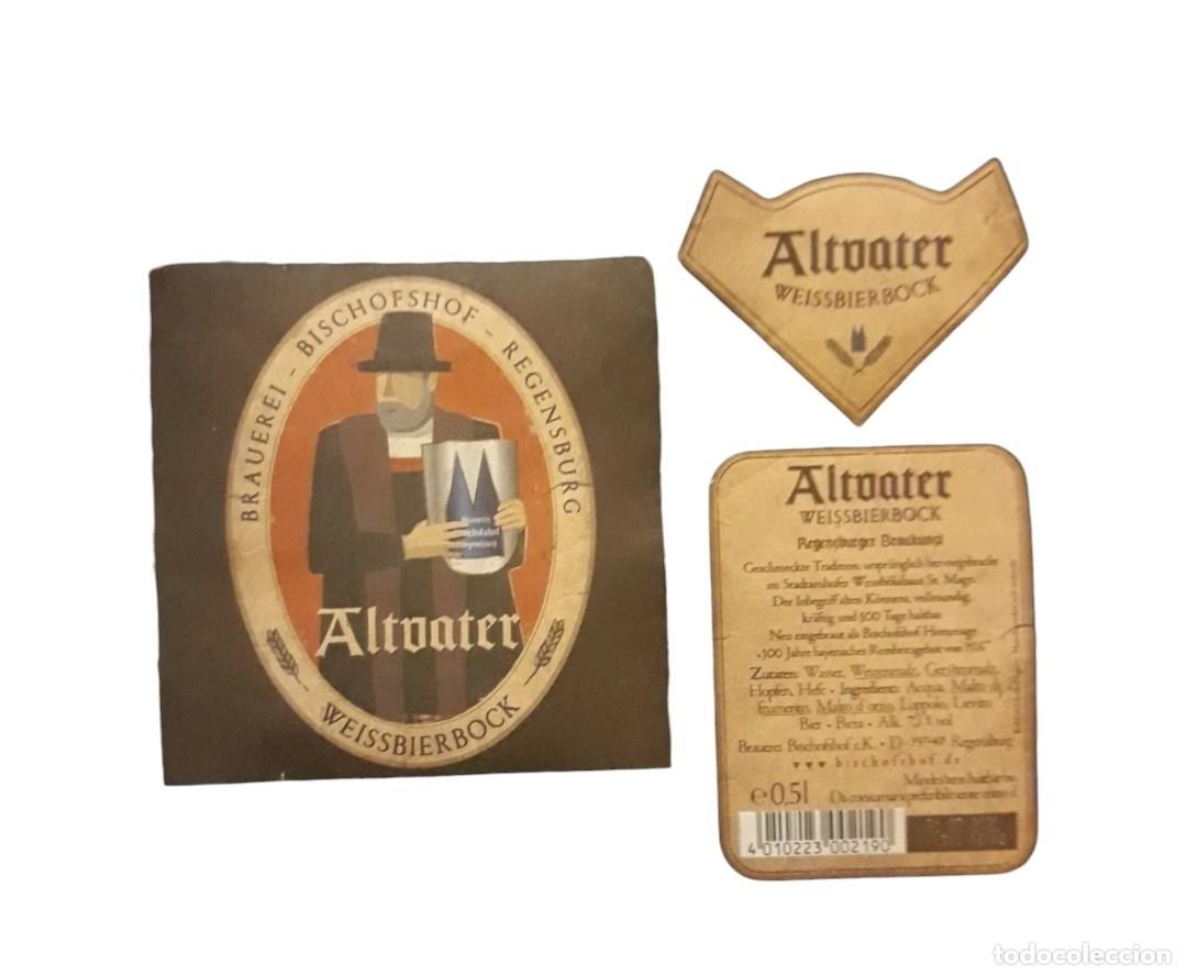 Coleccionismo de cervezas: CERVEZA Altvater Weissbierbock. 3 ETIQUETAS - 330 CL