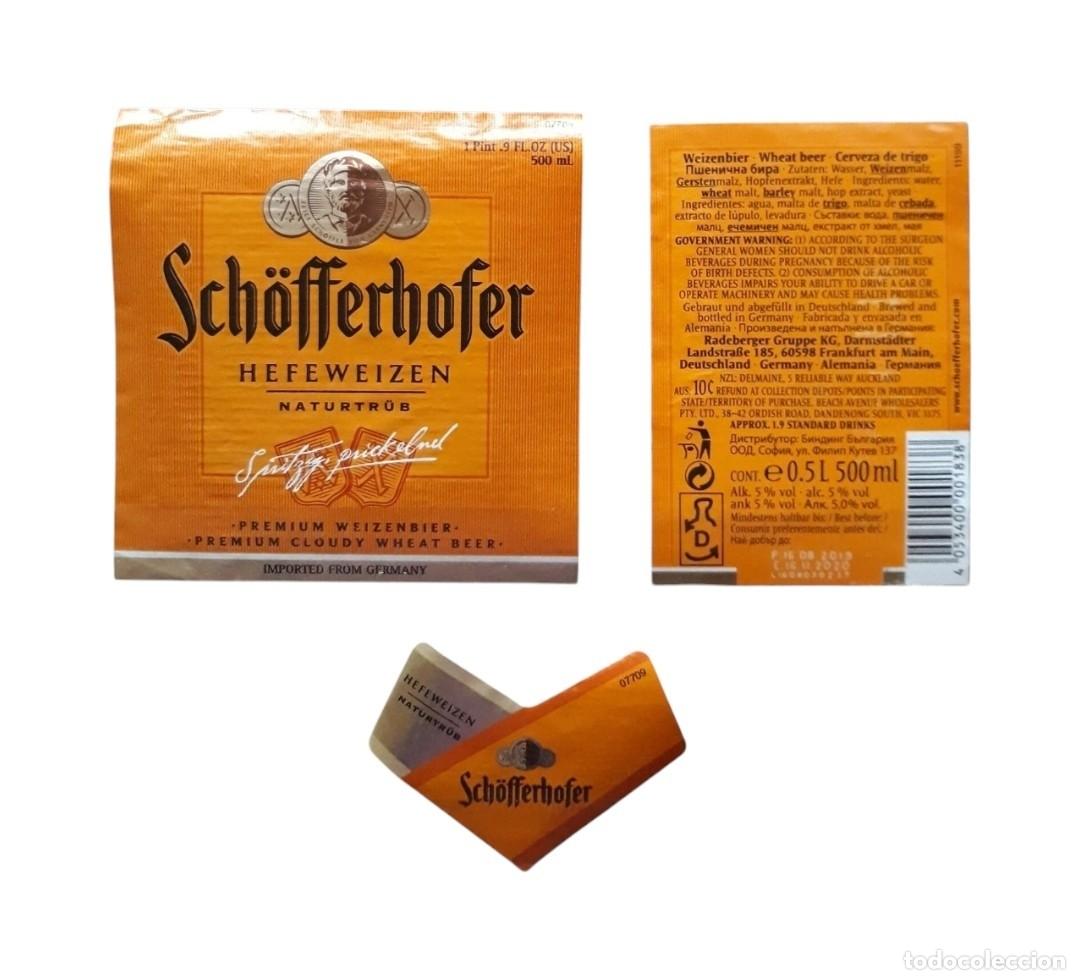 Coleccionismo de cervezas: CERVEZA Sch&ouml;fferhofer. 3 ETIQUETAS - 330 CL