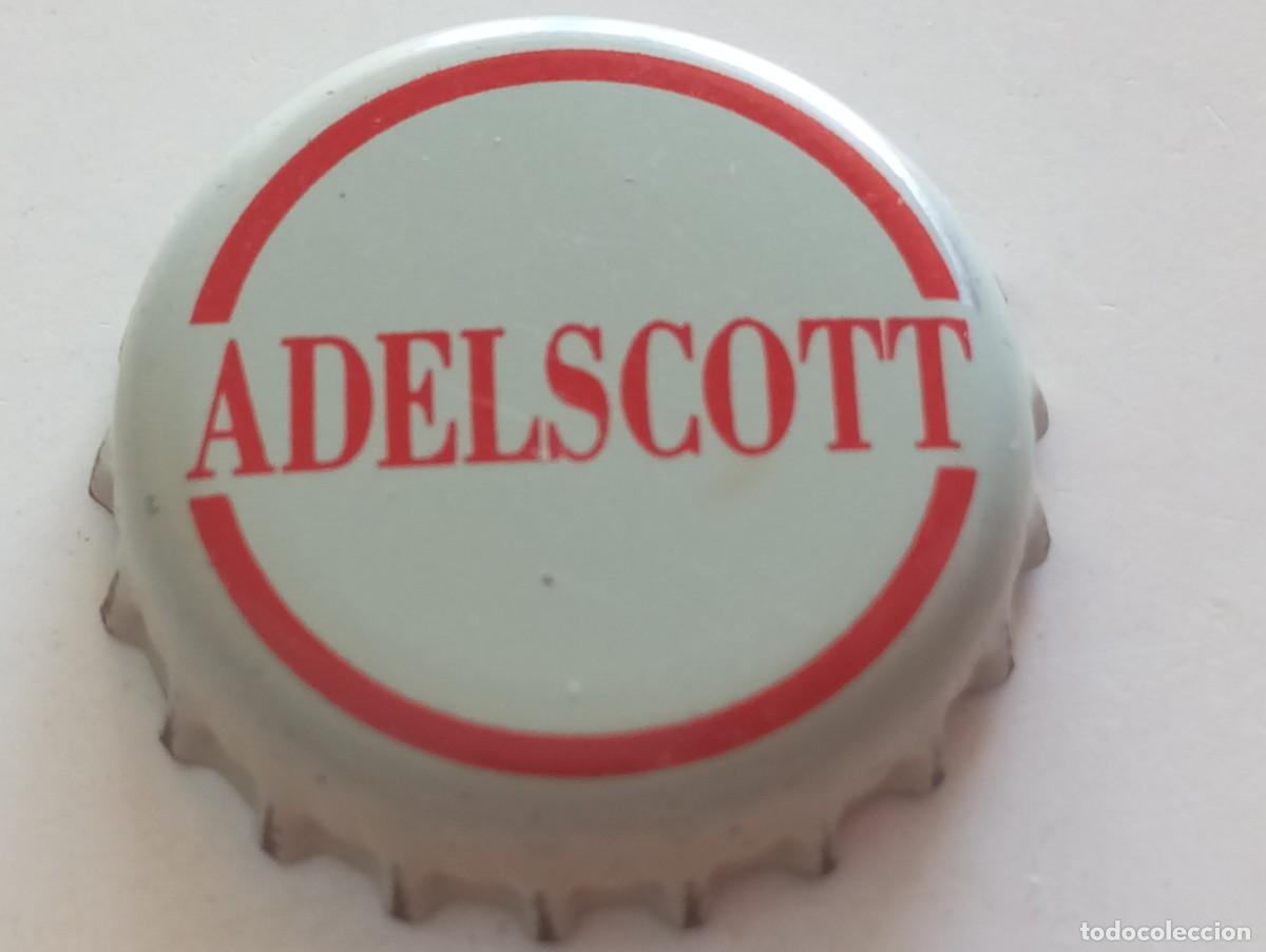 Coleccionismo de cervezas: Chapa tap&oacute;n corona de la cerveza francesa ADELSCOTT