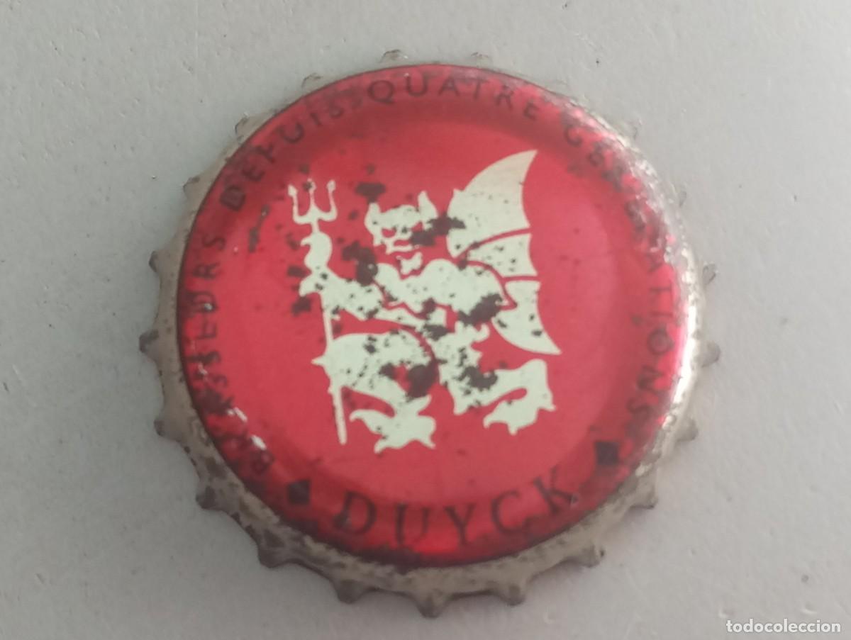 Coleccionismo de cervezas: Chapa tap&oacute;n corona de la cerveza francesa DUYCK BRASSEURS DEPUIS QUATRE G&Eacute;N&Eacute;RATIONS